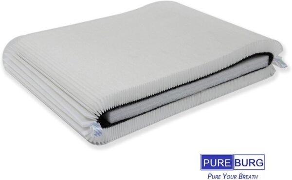PUREBURG Replacement Filters Compatible with BLUEAIR Blue Max 3250 auto & 3250i Air Purifiers, 2-Pack H13 HEPA Activated carbon 2-IN-1 - Image 5