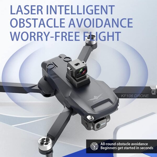KF106 MAX Drone with Camera 4K HD, 360° Obstacle Avoidance, 3-Axis Gimbal, 22 Minutes Flight Time, GPS Follow Me, Smart Return, Professional Quadcopter, 3 Batteries - Image 3