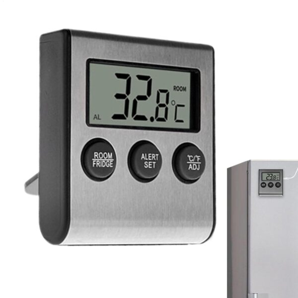 Freezer Temperature Monitor - Smart Fridge Thermostat, Intelligent Real-Time Temperature Alarm | Deep Freezer Sensor For Kitchen, Refrigerator Temperature Control System With Digital Alerts - Image 2