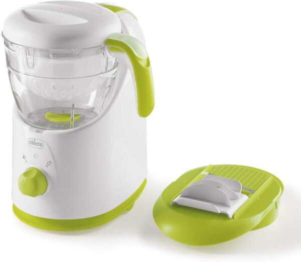 Chicco Easy Meal Cuocipappa, Steam Cooking for Healthy Pappe and Faster, 28 x 24 x 32 cm, White and Green - Image 2