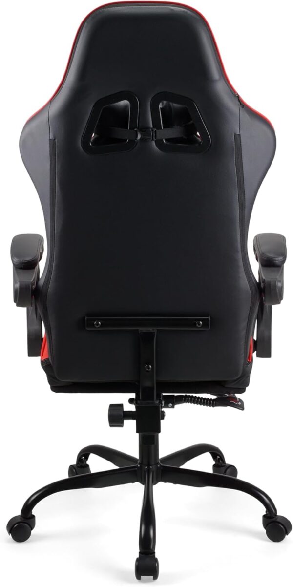 Gaming chair Office chair Swivel chair Computer chair Work chair Desk chair Ergonomic Chair Racing chair Leather chair Video game chairs (Red,lumbar pad) - Image 14