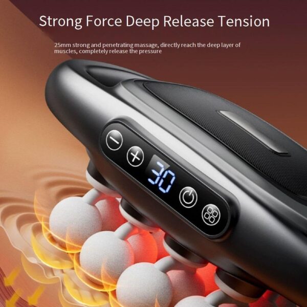 16-Drive 8-Head Massage Gun Set, 30 Levels Deep Tissue Percussion for Full Body Pain Relief - Adjustable Modes for Back/Shoulders/Legs - Image 4