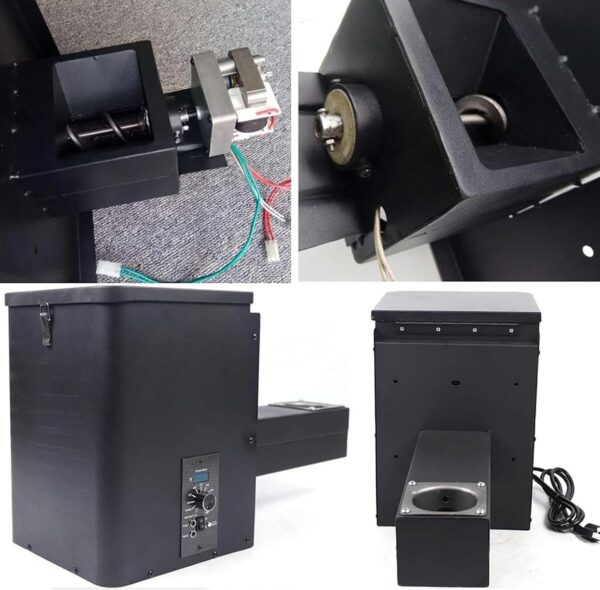Auto-Ignition Pellet BBQ Smoker Digital Smoker Pellet Electric Hopper Assembly Kit w/Adjustable Temperature Panel, DIY BBQ Pellet Grills Accessories - Image 7