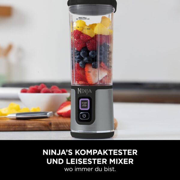 Ninja Blast BC151EUBK Portable Blender/Blender/Smoothie Maker, 530 ml Cup, Leak-proof Lid, Powerful Mini Stand Mixer, Wireless & Rechargeable, Crushes Ice & Fruit, Black - Image 11