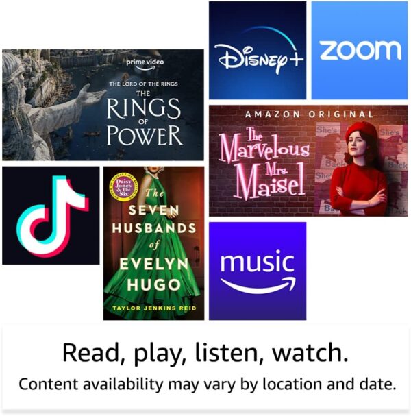 Amazon Fire HD 8 tablet | 8-inch HD display, 32 GB, 30% faster processor, designed for portable entertainment, 2022 release, with ads, Black - Image 4
