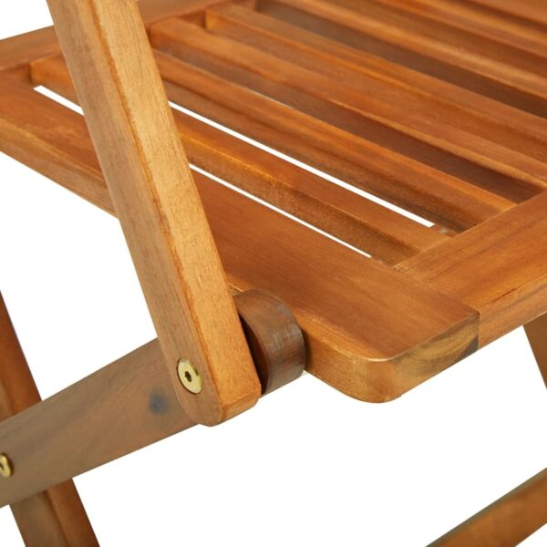 Homgoday 10 Seater Foldable Garden Dining Set, Wooden Dining Table and Chairs, Weatherproof Outdoor Patio Conservatory Balcony Backyard Yard Poolside Furniture Set Solid Acacia Wood - Image 8