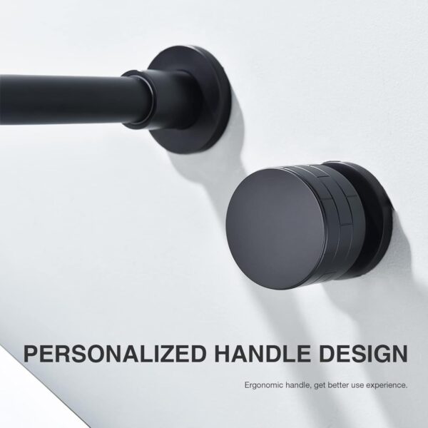 Brass Concealed Wall Mounted Bathroom Faucet Basin Sink Mixer Taps,Knob Handle Swivel Spout Matte Black - Image 6