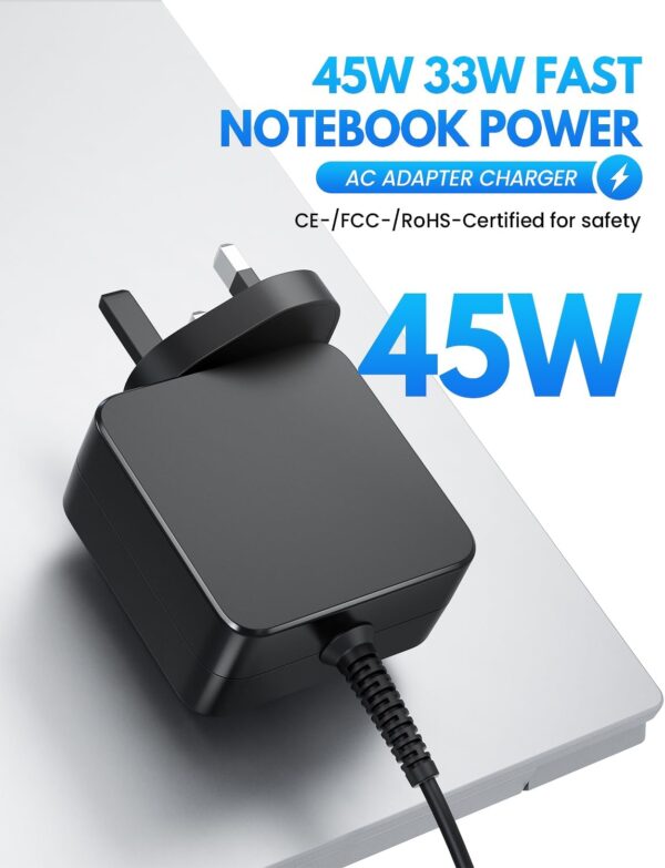 Lenovo Laptop Charger | Compatible with Lenovo IdeaPad 310, 320S, 330S & Yoga 510, 520, 710 | Power Cord Supply, 4.0 * 1.7mm Tip - Image 6