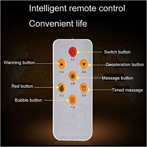 Foot Bath Spa Massager with Heat Bubbles, Heated Foot Spa with Motorized Shiatsu Massage Rollers, Foot Care Pedicure spa Machine with Time & Temperature Control, Home Use, Pain and Stress Relief - Image 5