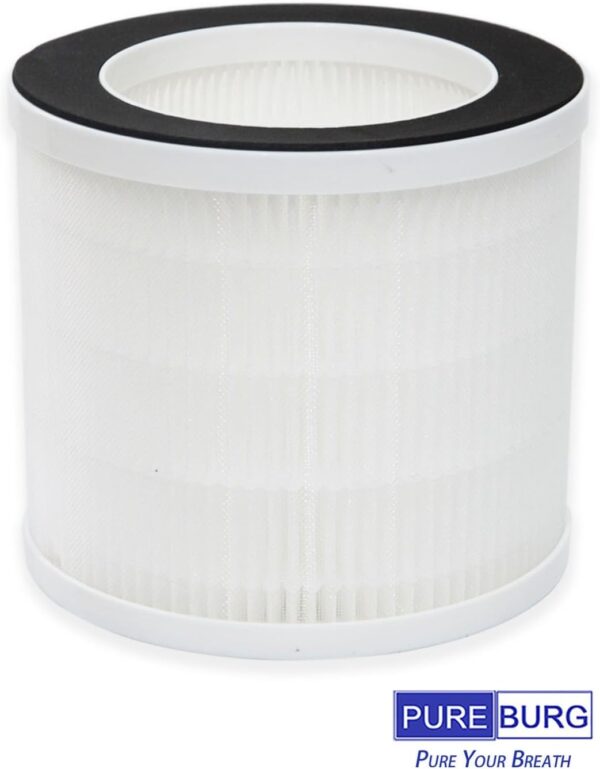 PUREBURG Replacement Filters Compatible with Senelux & Afloia Demi Air Purifier, 2-Pack H13 HEPA Air Clean Dust VOCs Odor Pets Hair Smoke - Image 5