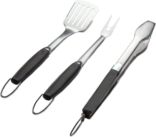 Heavy Duty - 4 Piece Stainless Steel Barbecue Grill Tool Set for Indoor/Outdoor Grilling - Image 2