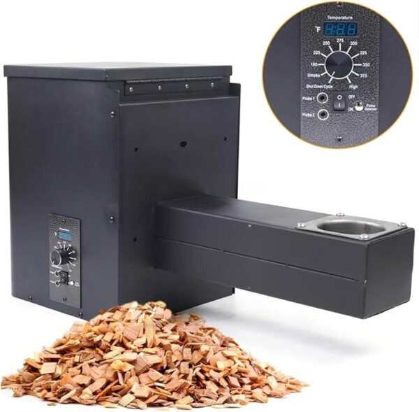 Auto-Ignition Pellet BBQ Smoker Digital Smoker Pellet Electric Hopper Assembly Kit w/Adjustable Temperature Panel, DIY BBQ Pellet Grills Accessories - Image 5