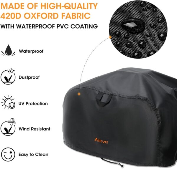 Aieve Waterproof Grill Cover Compatible with Ninja Woodfire Electric BBQ Grill & Smoker OG701UK OG751UK - Image 3