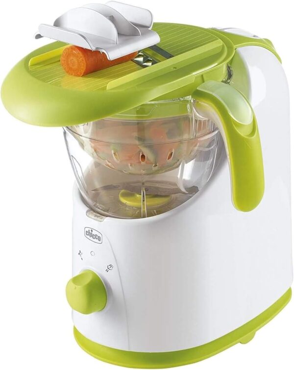 Chicco Easy Meal Cuocipappa, Steam Cooking for Healthy Pappe and Faster, 28 x 24 x 32 cm, White and Green - Image 8