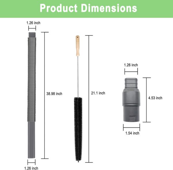 Dryer Vent Cleaner Kit Compatible with Shark Dryer Lint Vacuum Attachment for Shark NV350 NV351 NV352 NV353 NV360 NV356E NV500 NV501 NV503 Series Cordless Vacuum Cleaner Removes Deep Lint - Image 7