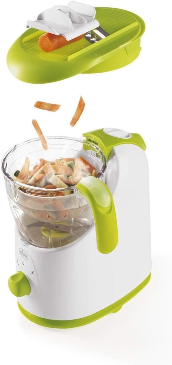 Chicco Easy Meal Cuocipappa, Steam Cooking for Healthy Pappe and Faster, 28 x 24 x 32 cm, White and Green - Image 7