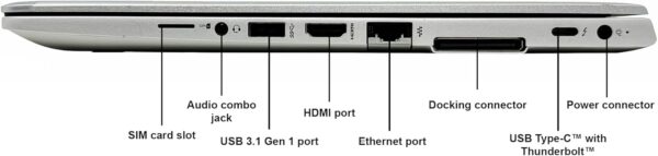 HP EliteBook 830 G5 13.3 FullHD Laptop Core i5-8250U (4 Cores, 3.40 GHz), 16GB DDR4, 256GB NVMe SSD, Intel UHD Graphics 620, WiFi 11ac & BT 4.2, Windows 11 Pro - UK Keyboard layout - Image 5