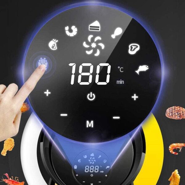 QWAXTRIW Air Fryer Electric Hot Air Fryers Oven Oilless Cooker,Preheat Shake Reminder, LED Touch Digital Screen,Nons(air fryers) Comfortable anniversary - Image 9