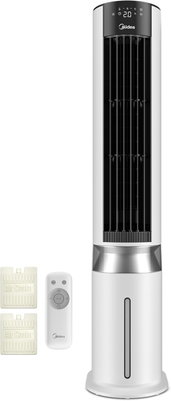 Midea 7L 3-in-1 Air Cooler, Ultra-Quiet Operation, Sensicool Energy Saving, 6 Speeds & 5 Modes, 12H Timer, Detachable and Washable Filter, LED Display & Remote Control, AC Powered for Home & Office - Image 2