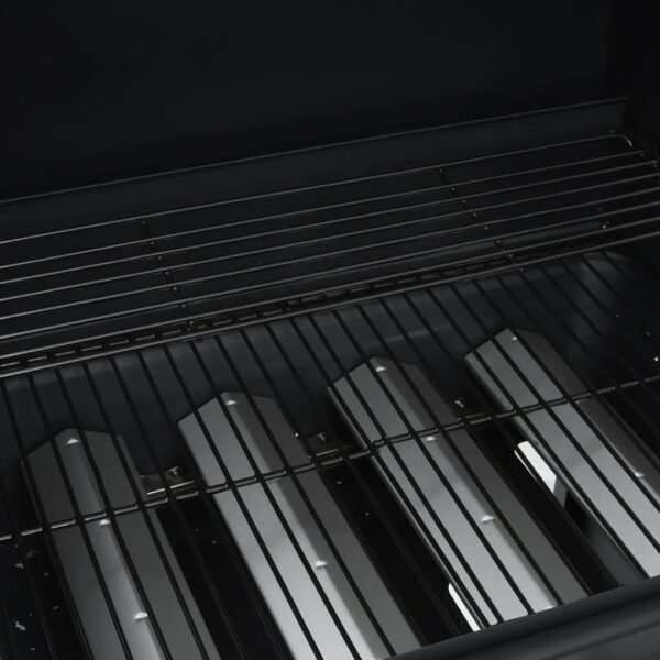 Homgoday Gas Barbecue 4+1 Cooking Zones, Black Steel, Outdoor Grill, Charcoal BBQ Smoker Smoker for Meat, Fish, Cheese Outdoor Kitchen - Image 4