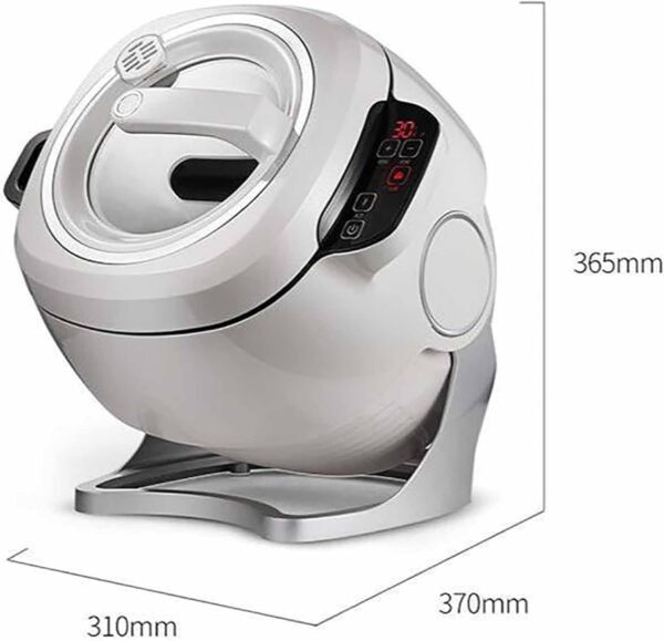6L Intelligent Cooking Machine - Non-Stick Pan Automatic Cooker | 360° Rotating Design & 3D All-round Heating | 3 Gears Fire Adjustment | Smart Touch Screen | Perfect for Home Restaurant | - Image 9