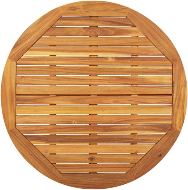Outdoor Outdoor Furniture Sets,3 Piece Garden Dining Set Solid Wood Acacia - Image 8
