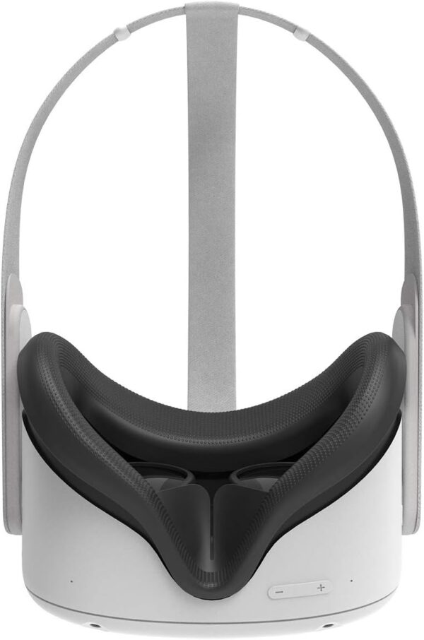 AMVR VR Silicone Face Cover for Quest 2 Headset, Sweatproof Waterproof Anti-Dirty Replacement Facial Cushion VR Pads Accessories (Black) - Image 6