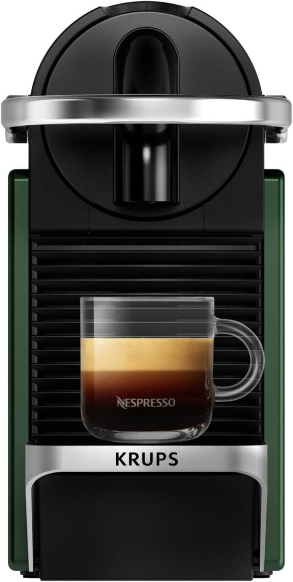 Nespresso Pixie Pod Coffee Machine, Compact Espresso Maker for Original Pods, 19-Bar High Pressure, Fast Heat-Up, Energy Saving, Auto Shut-Off, Recyclable Pods by Krups in Dark Green XN3063G0 - Image 5