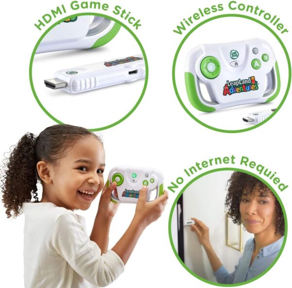 LeapFrog LeapLand Adventures, Kids Game Console, Educational Games Console with 150+ Learning Activities, Handheld Console for Boys and Girls, Gaming Console with Letters, Shapes and Numbers, 3 Years+ - Image 3