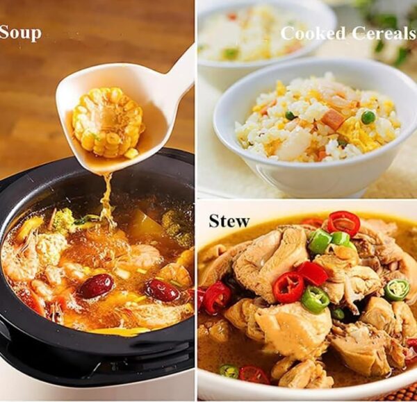 6L Intelligent Cooking Machine, Adjustment 3 Gears Firepower and Pot Body, 3D All-round Heating,Multifunctional Stir Fry Pot for Home Outdoor Camping Travel Cooking - Image 5