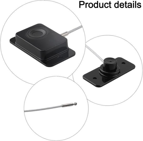 Multi Purpose Fingerprint Cabinet Lock, Fingerprint Cabinet Lock for Securing Drawers, Refrigerators, Smart Biometric Cabinet Password Lock, Keyless File Drawer Wardrobe Lock (Black) - Image 10