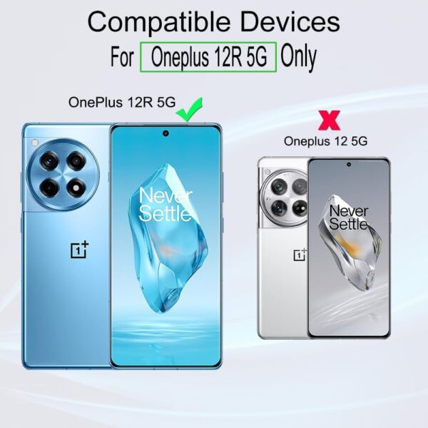 Ibywind 2 Pcs Screen Protector For OnePlus 12R 5G 6.78",Flexible TPU Film,With 1Pc Camera Lens Protector,1Pc Back Film,Bubble Free,Easy To Install - Image 3