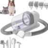PJDDP Pet Grooming Kit & Vacuum Suction Pet Hair, Dog Grooming Kit for Shedding Pet Hair Low Noise,Professional Grooming Clippers with 5 Grooming Tools for Dogs Cats and Other Animals - Image 2
