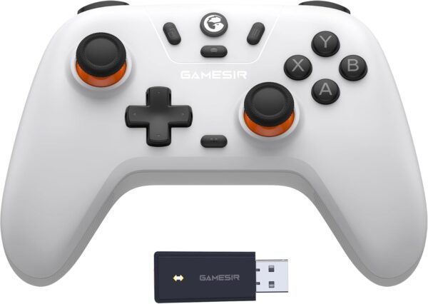 Nova Lite 2.4g Wireless Controller for Windows PC, iPhone, Android, Switch & Steam Deck, Bluetooth Controller Gamepad with Hall Effect Trigger,Turbo,Rumble Vibration(Nova Lite White) - Image 2