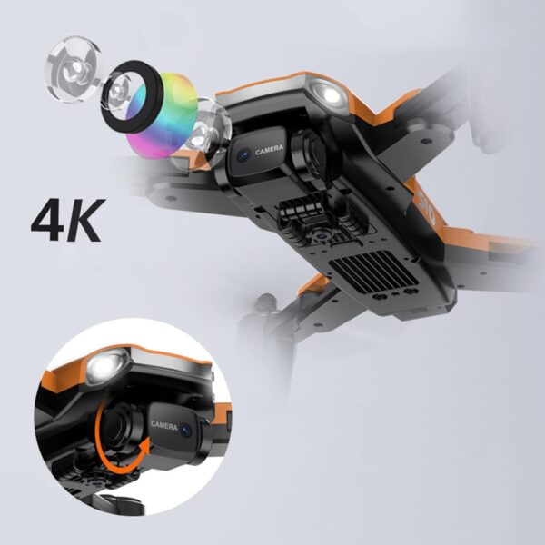 Drone 4K Optical Flow Dual Camera Quadcopter Long Battery Life HD Aerial Photography Remote Control Toy Gesture Recognition to Take Pictures Smart Follow Smart Return - Image 8