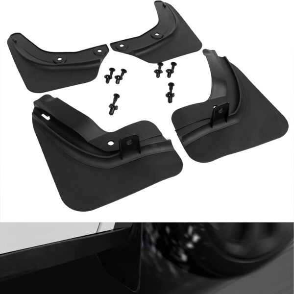 4Pcs for Tesla Model 3 Mud Flaps Accessories Splash Guards Tire Mud Flap,Mudguard No Drilling Required Mudflaps 2017-2023 - Image 2