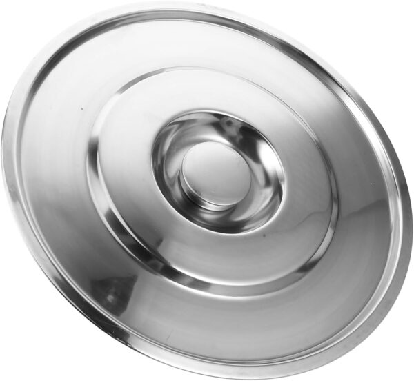 Universal Soup Pot Lid Sturdy Wear-Resistant Stainless Steel Easy to Clean Kitchen Accessory - Image 2