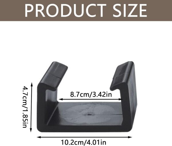 4Pcs Heavy Duty Plastic Sofa Connect Clamps Heat-Resistant Rattan Furniture Clips Useful Rattan Chair Fasteners for Garden Outdoor - Image 3