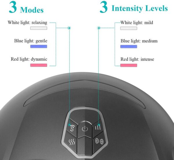 Foot Massager Machine - Shiatsu Electric Heat Kneading Massage with Rolling & Air Compression for Home & Office - Men & Women - Image 5