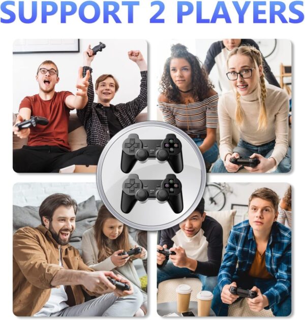 Kinhank Retro Game Stick, Super Console S2, Retro Games Console, Plug and Play, Built in 12000+ Games, 9 Classic Emulators, with 2 Wireless Controllers, 64GB - Image 5