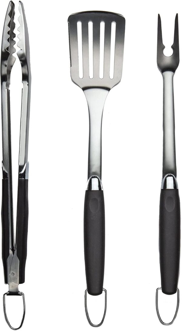 Heavy Duty - 4 Piece Stainless Steel Barbecue Grill Tool Set for Indoor/Outdoor Grilling - Image 3