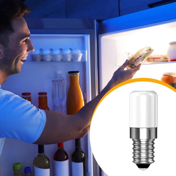 Refrigerator Light - 0.71x1.99 Inches E14 2W 220V LED Light Bulb Fridge - Small Edison Screw Lamps for All Areas of The Home, It's The Smart and Responsible Choice - Image 4