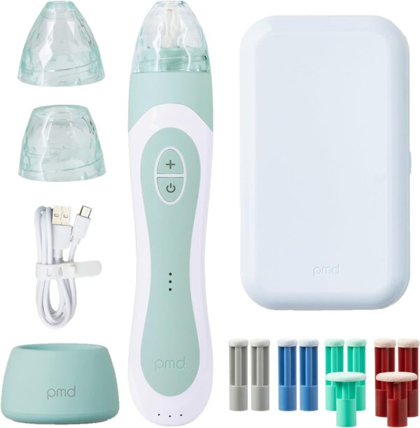 PMD Personal Microderm Elite Pro - At-Home Microdermabrasion Machine with Kit for Face & Body - Exfoliating Crystals and Vacuum Suction for Fresh and Radiant Skin - Three Speed and Suction Options - Image 2