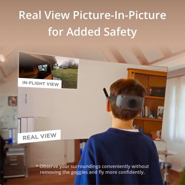 DJI Goggles 3, FPV Goggles with Stunning Micro-OLED Screens, Immersive Flight Experience, O4 HD Video Transmission, Adjustable Diopters, Wireless Streaming, Drone Goggles with Real View PiP - Image 4