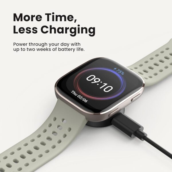 Amazfit Bip 6 Smart Watch 46mm, 14 Day Battery, 1.97" AMOLED Display, GPS & Free Maps, AI, Bluetooth Call & Text, Health, Fitness & Sleep Tracker, 140+ Workout Modes, 5 ATM Water-Resistance, Charcoal - Image 4