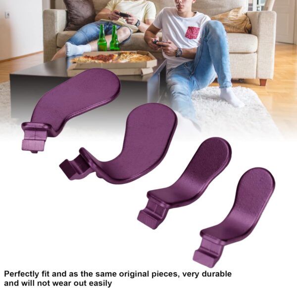 For Xbox One Elite Controller Series 2 Model 1797 Controller Metal Replacement Parts, Including 4pcs Trigger Controller Paddles Stainless Steel Material(Purple) - Image 4