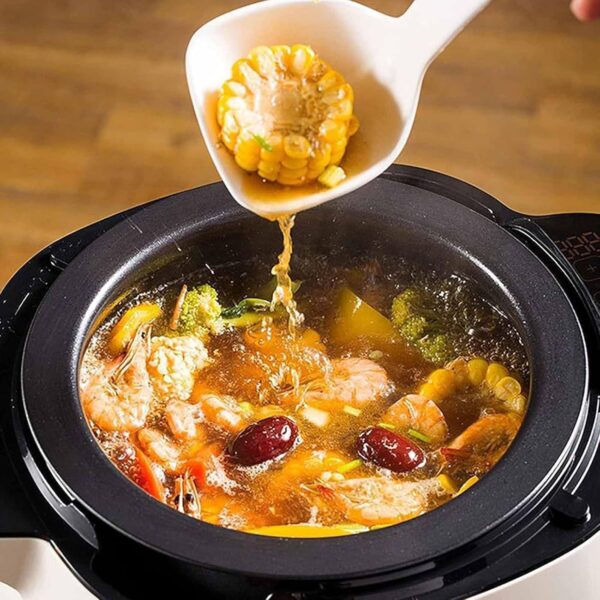 6L Intelligent Cooking Machine - Non-Stick Pan Automatic Cooker | 360° Rotating Design & 3D All-round Heating | 3 Gears Fire Adjustment | Smart Touch Screen | Perfect for Home Restaurant | - Image 3