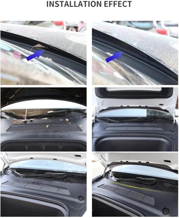 Car Seal Strip Front Trunk Hood Rubber Seal Upgrade Weatherstrip Trim Belt Waterproof Strip For Tesla For Model 3 Y 2017-2022 Dust-proof Protection Sealing Strip(For M-3) - Image 7