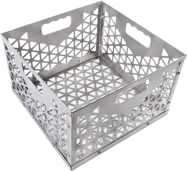 12 Inch Charcoal Firebox Basket for Oklahoma Joe Offset Smoker, Grill Accessories for Long and Efficient Smoking, 12" x 12" x 7.5 "Fire Basket for Oklahoma Joes Highland (Stainless Steel) - Image 2