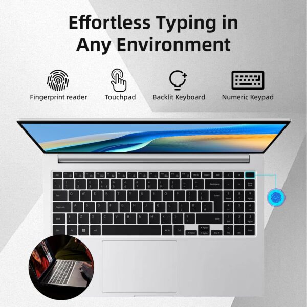 SAMSUNG Galaxy Book4 Business Laptop - Win 11 Pro & MS Office Lifetime, 15.6" FHD Display, Intel 10-Core 7-150U(up to 5.4 GHz), 16GB RAM, 4TB SSD, 14H Long Battery Life, with External CD/DVD Drive - Image 6